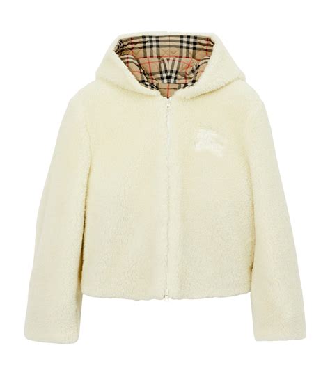 burberry fleece coat